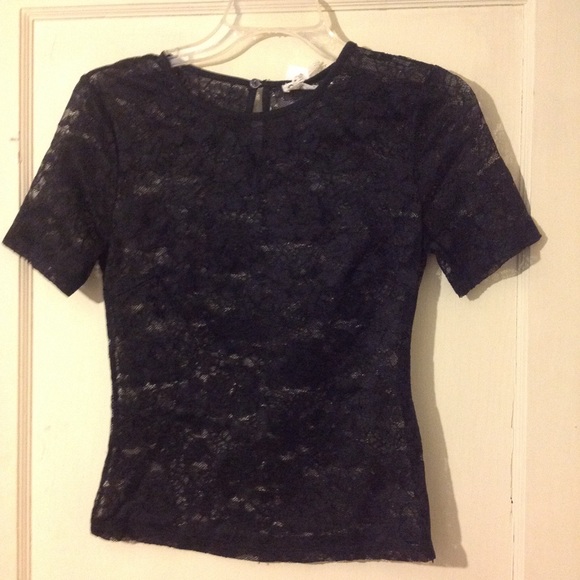 SEEK Black lace top